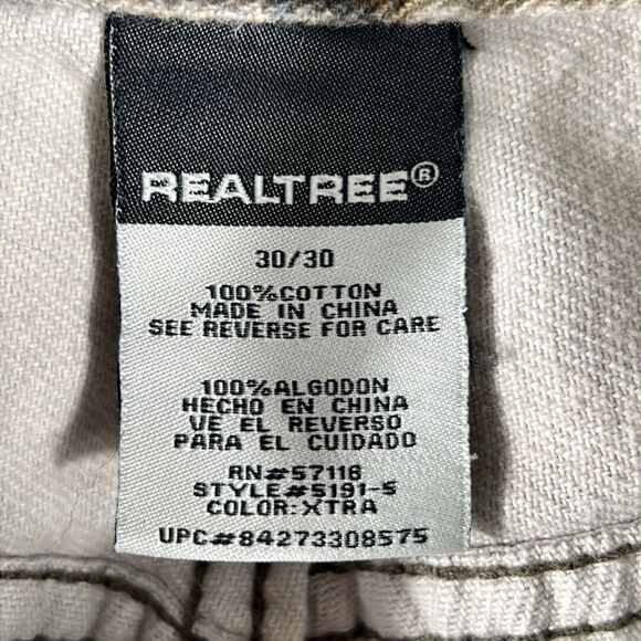 🦌🎯 Camo REALTREE Denim Hunting Jean Pants Men Size 30x29 - EXCELLENT Condition - Picture 10 of 12